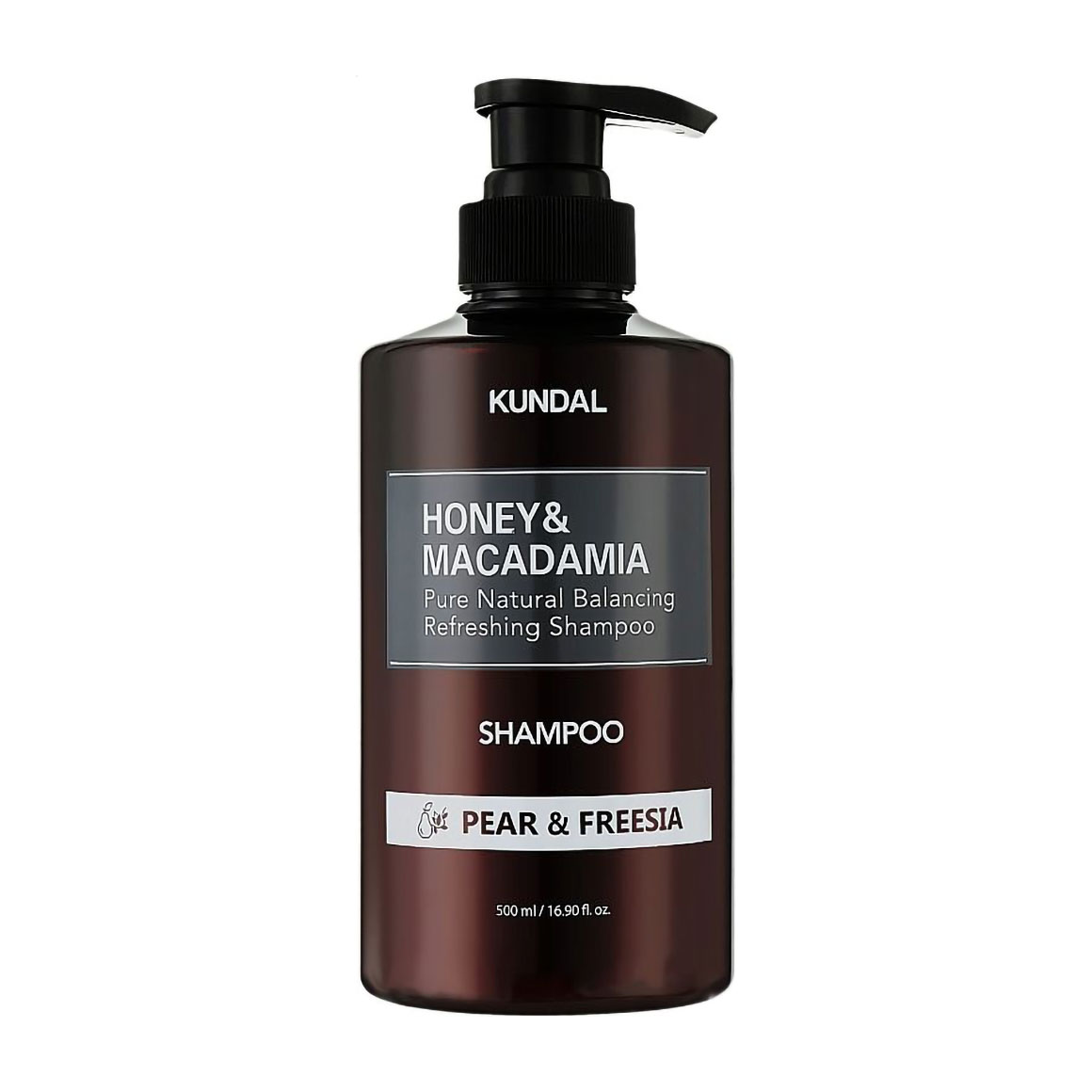 Уцінка! Шампунь для волосся Kundal Honey &amp; Macadamia Pure Natural Balancing Refreshing Shampoo, Pear &amp; Freesia, 500 мл